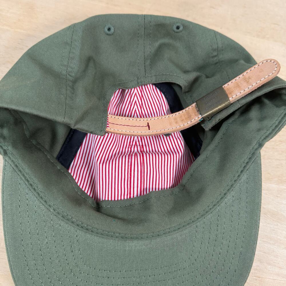 Herschel Supply Company Hat Olive Green leather strap Glenwood series - Picture 9 of 9